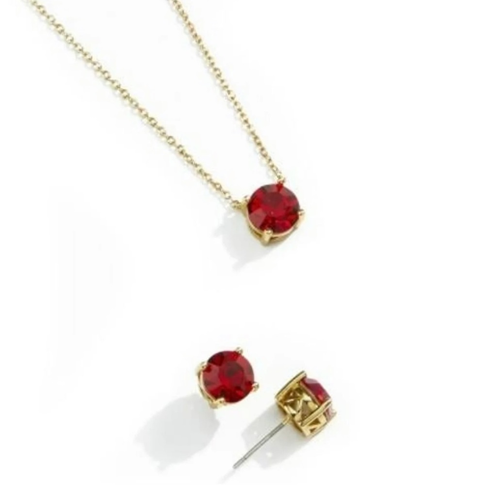 Park Lane Poinsettia Impression Necklace and Earrings